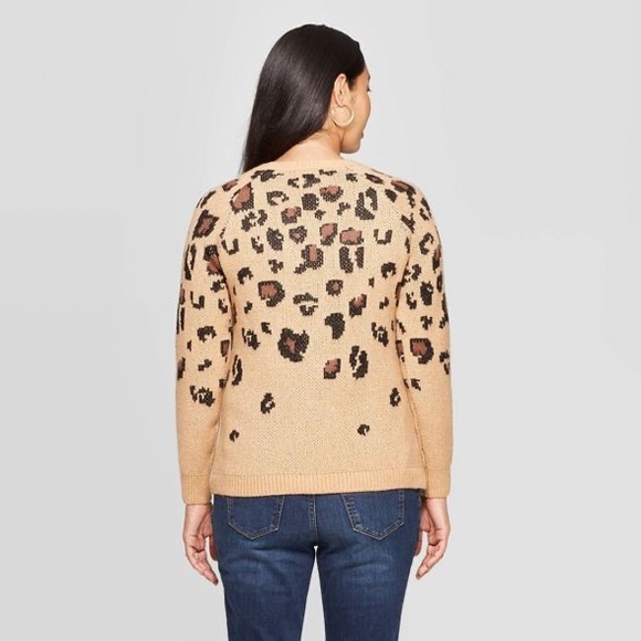 ✨SOLD✨10xHP✨Maternity Leopard Print Jacquard Pullover✨ - Picture 2 of 2